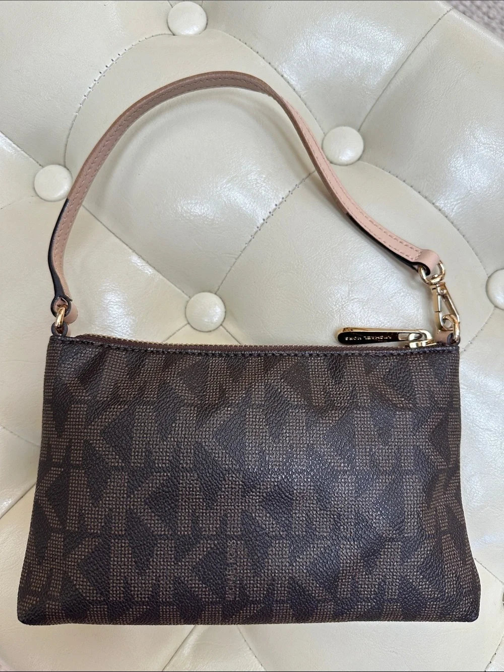 Michael Kors Brown Logo bag, Gold Hardware